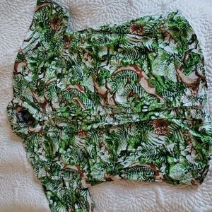 Super Massive Dinosaur SS Button down Mens Large